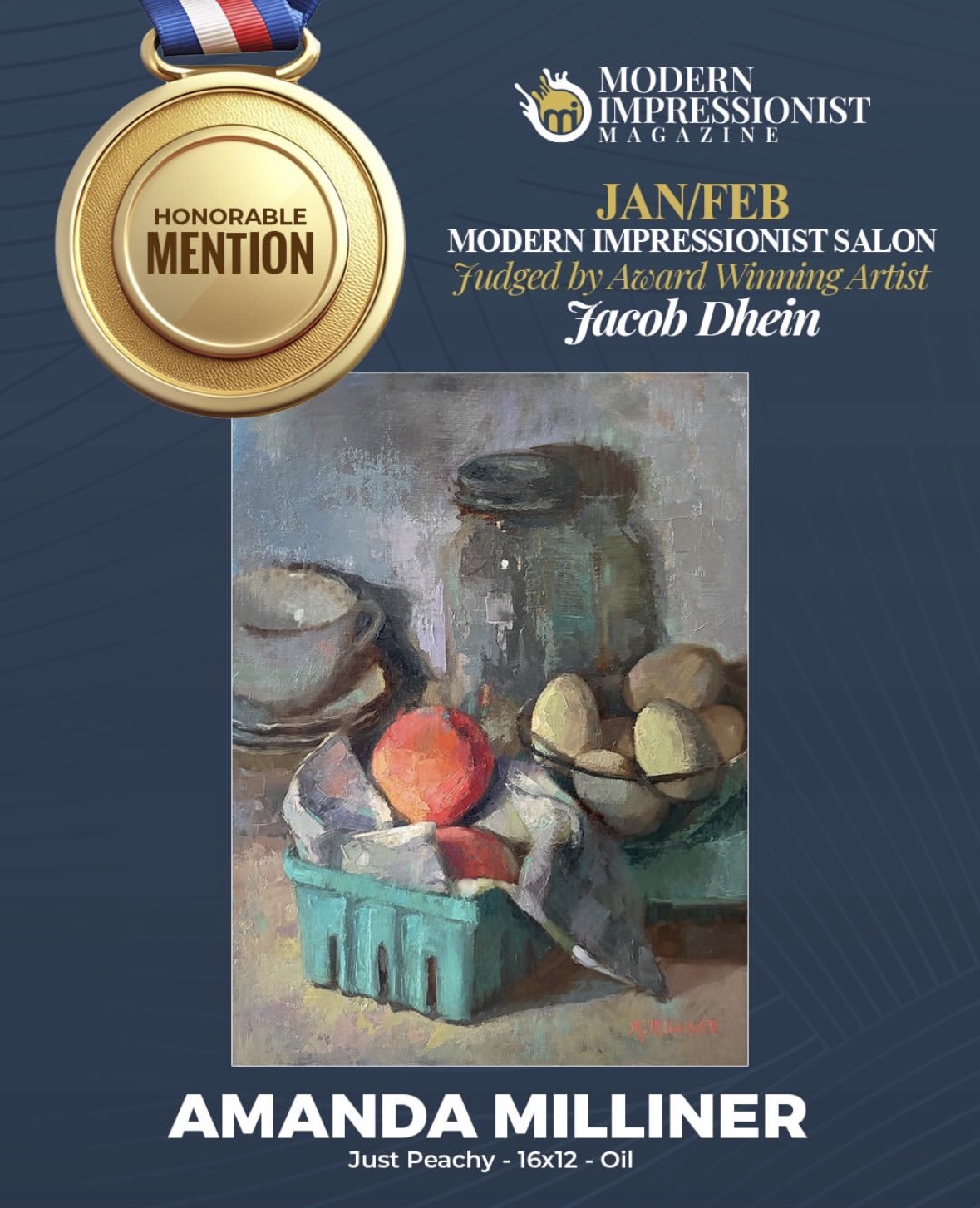 Amanda Milliner's Painting in Modern Impressionist Magazine